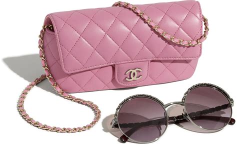 chanel glasses case with chain|Chanel sunglasses sale clearance.